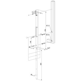 KEYDROP Verrou de sol verrouillable course 140 mm