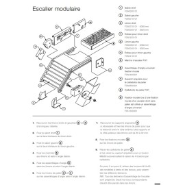 Escalier modulaire en kit 